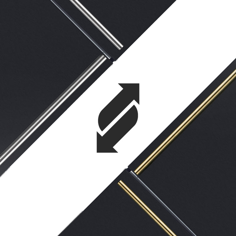 Forno Milano Espresso 62" Freestanding Dual Bottom Freezer Refrigerator in Black with 34.4 cu.ft Capacity, Ice Maker, Digital Touch Control, with Antique Brass Handles, FFFFD1787-60BLK