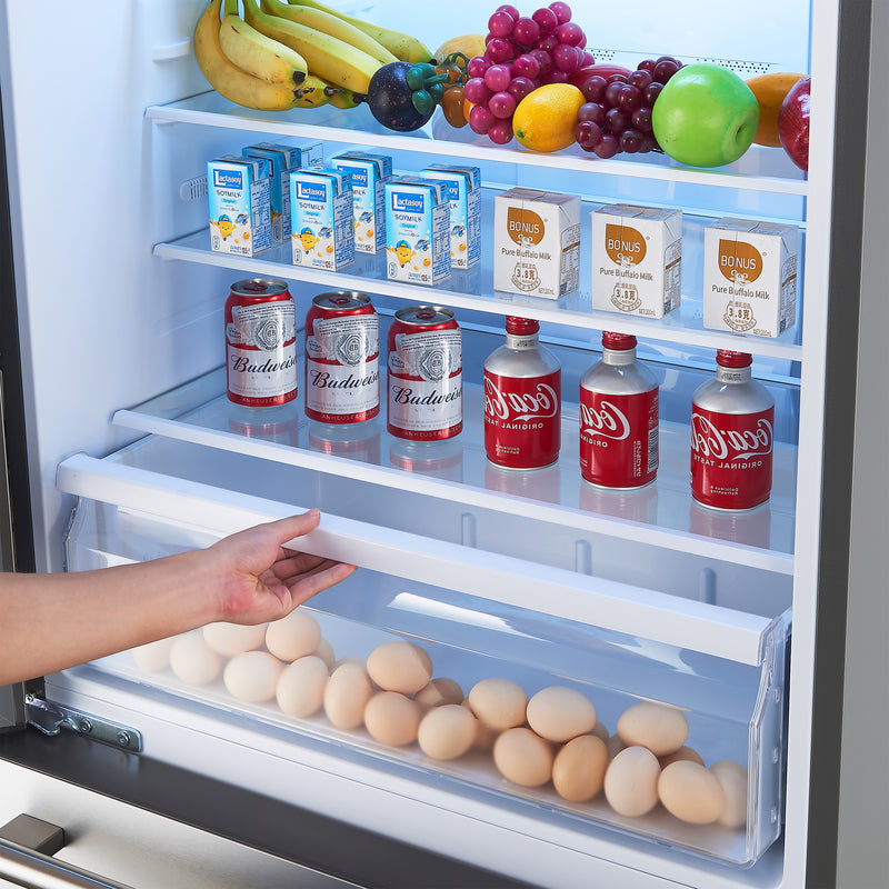 Forno Milano Espresso 62" Freestanding Dual Bottom Freezer Refrigerator in Stainless Steel with 34.4 cu.ft Capacity, Ice Maker, Digital Touch Control, FFFFD1787-60S