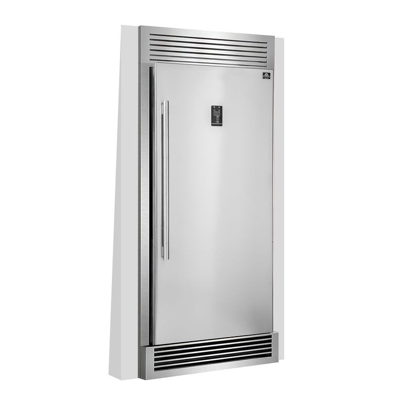 Forno Rizzuto 28" Convertible Refrigerator in Stainless Steel with 13.8 cu.ft. Capacity, Right Hinge, FFFFD1933-32RS
