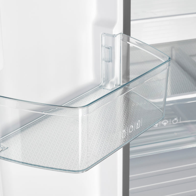 Forno Gallipoli 30" Freestanding French Door Refrigerator in Stainless Steel, 17.5 Cu. Ft., Ice Maker, with Stainless Steel Handles, FFFFD1974-31SB