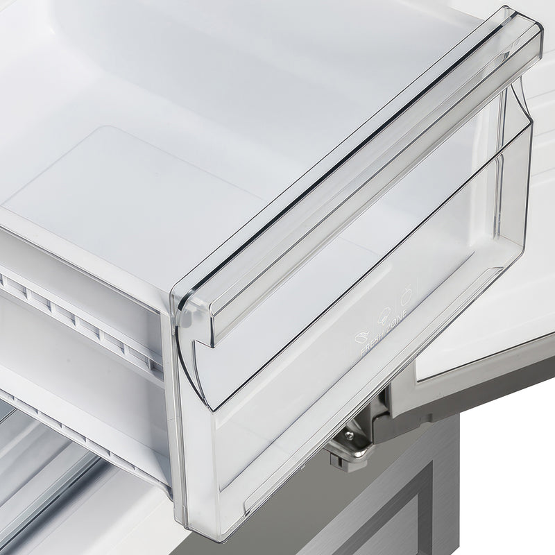 Forno Salerno 33" Built-in Side-by-Side Refrigerator in Stainless Steel, 15.6 cu.ft. with Modern Decorative Grill, FFRBI1805-37MG