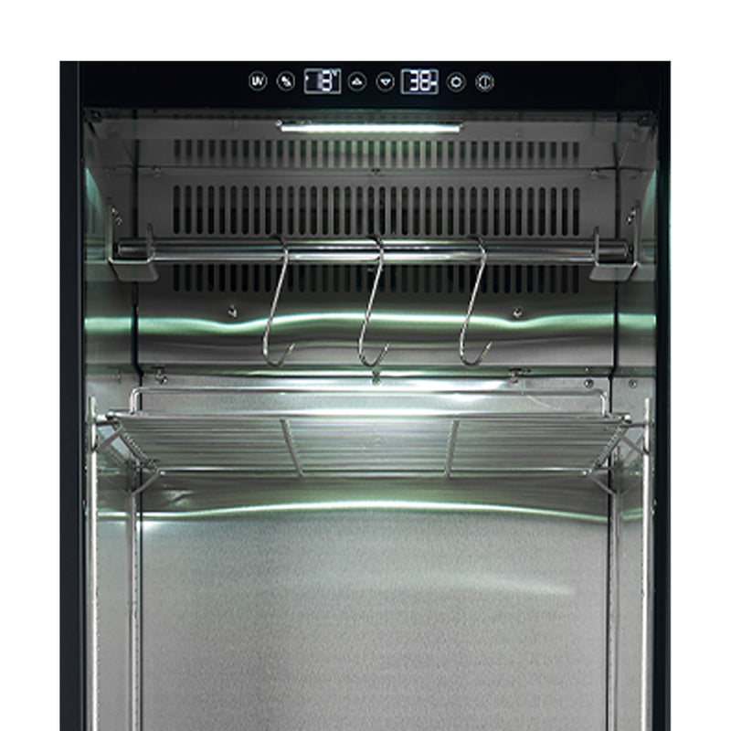 Forno Asciutto 24" Dry Aging Cabinet in Stainless Steel, 14.66 cu.ft. Capacity, Dual Evaporators, UVC Sterilization, FFSDA6833-24
