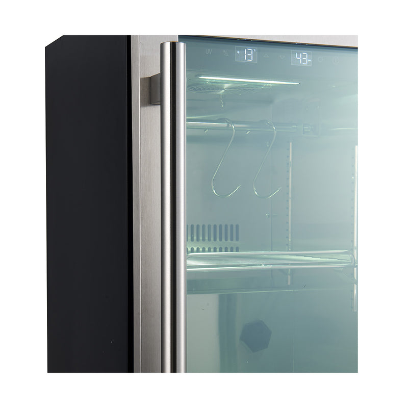 Forno Asciutto 17" Dry Aging Cabinet in Stainless Steel, 1.84 cu.ft., UVC Sterilization, Dual Evaporators, FFSDA6864-17