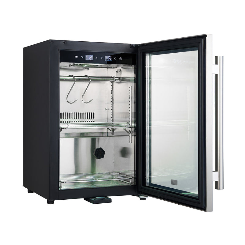 Forno Asciutto 17" Dry Aging Cabinet in Stainless Steel, 1.84 cu.ft., UVC Sterilization, Dual Evaporators, FFSDA6864-17