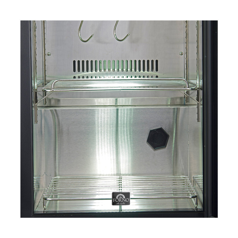 Forno Asciutto 17" Dry Aging Cabinet in Stainless Steel, 1.84 cu.ft., UVC Sterilization, Dual Evaporators, FFSDA6864-17