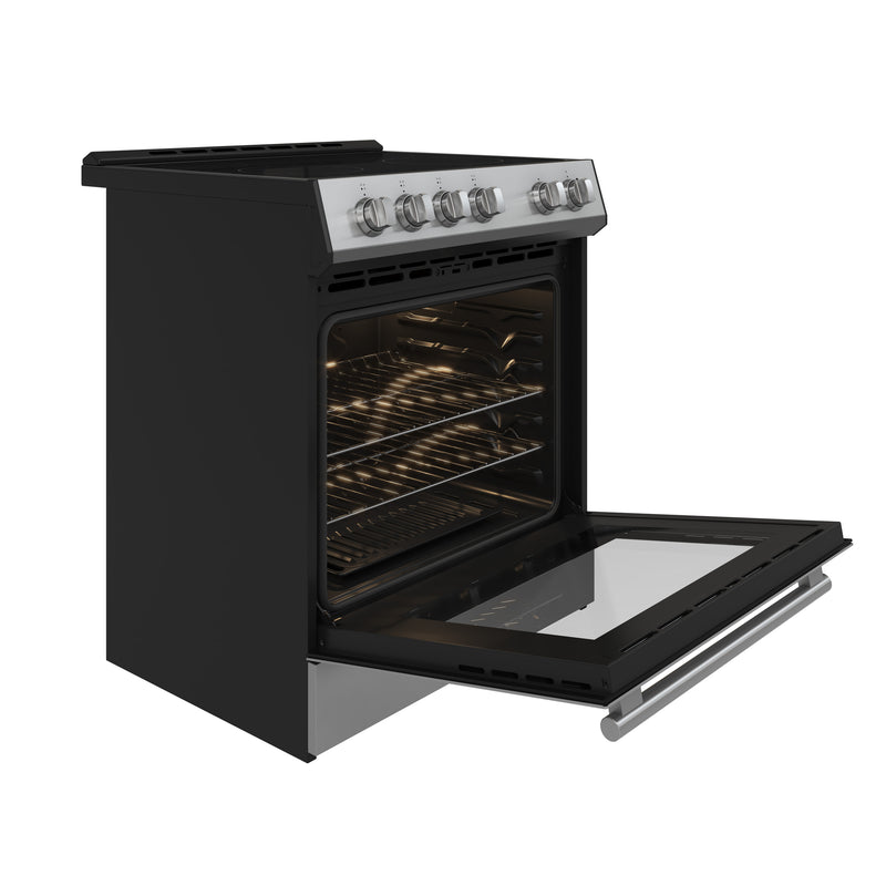 Forno Leonardo Espresso 30" Freestanding Electric Range in Stainless Steel, True Convection, Energy Efficient, FFSEL6012-30