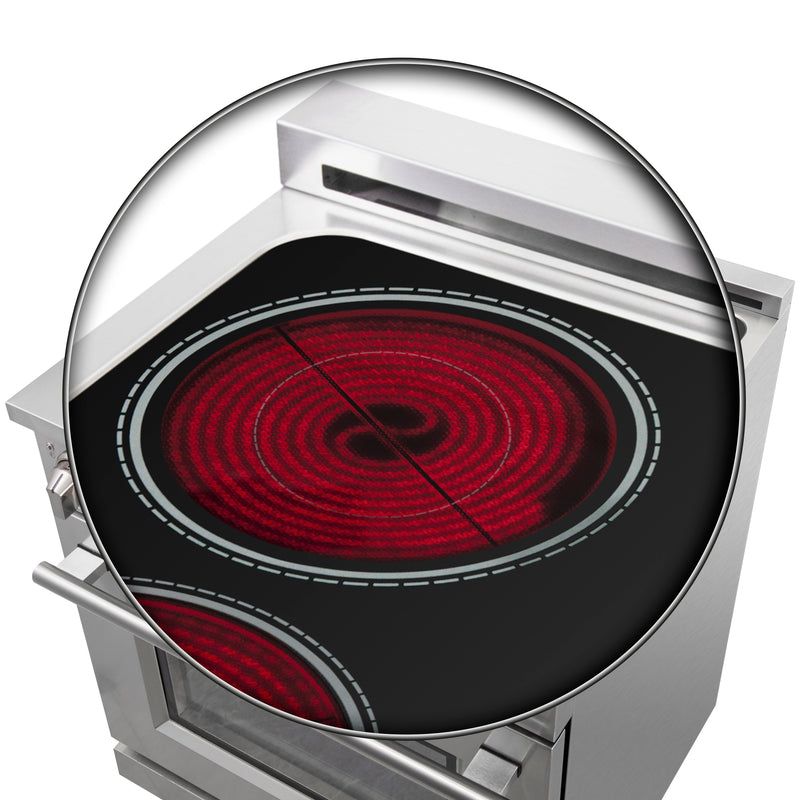 Forno Massimo 30" Freestanding Electric Range, True Convection, Air Fry, FFSEL6020-30