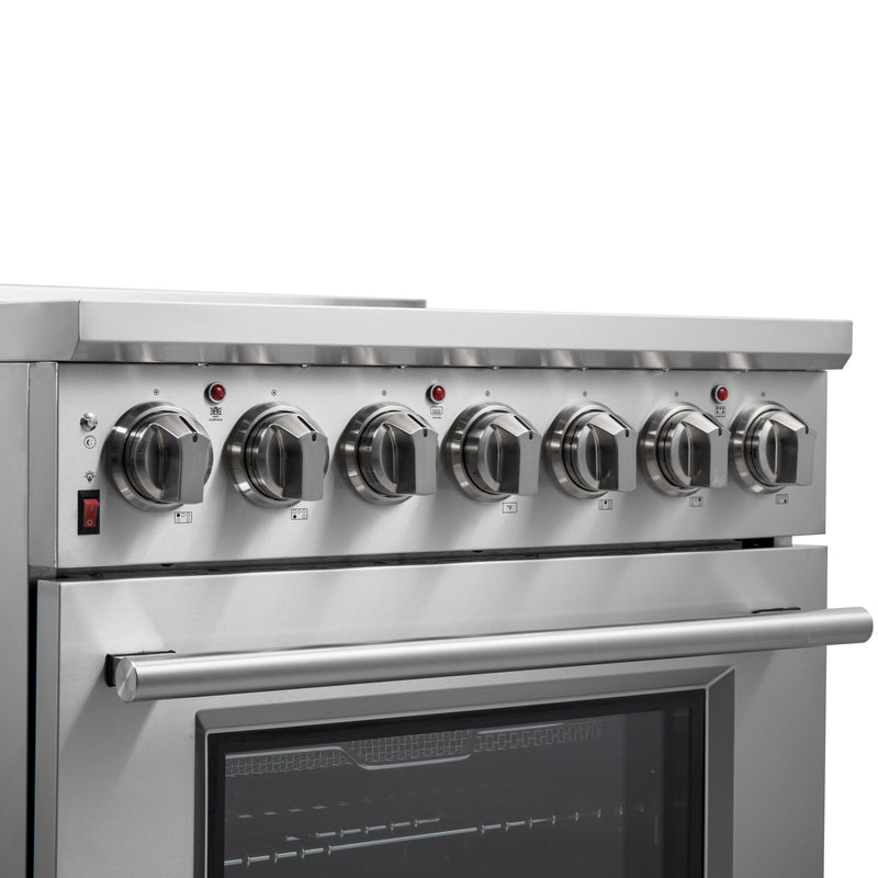 Forno Massimo 30" Freestanding Electric Range, True Convection, Air Fry, FFSEL6020-30