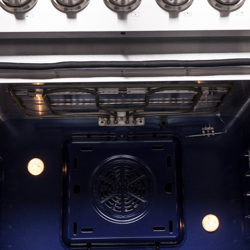 Forno Massimo 30" Freestanding Electric Range, True Convection, Air Fry, FFSEL6020-30