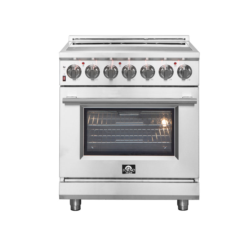 Forno Massimo 30" Freestanding Electric Range, True Convection, Air Fry, FFSEL6020-30