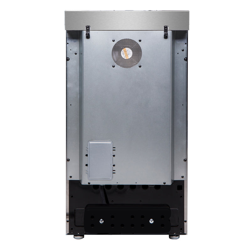 Forno Pallerano 20" Freestanding Electric Range in Stainless Steel, 4 Burners, Storage Drawer, FFSEL6052-20