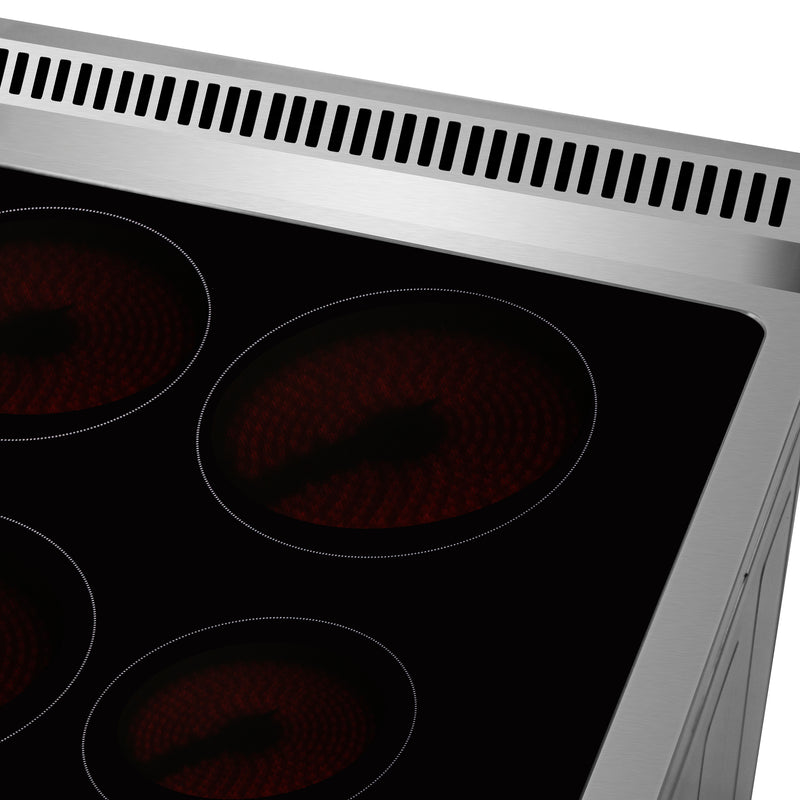 Forno Pallerano 20" Freestanding Electric Range in Stainless Steel, 4 Burners, Storage Drawer, FFSEL6052-20