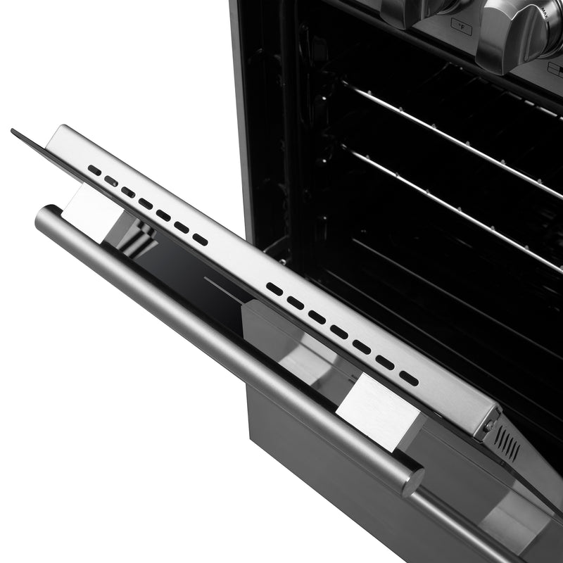 Forno Pallerano 20" Freestanding Electric Range in Stainless Steel, 4 Burners, Storage Drawer, FFSEL6052-20