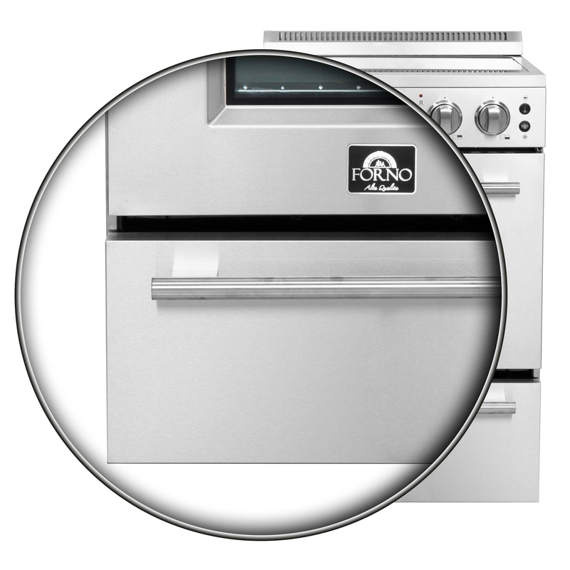 Forno Loiano 24" Freestanding Electric Range in Stainless Steel, Air Fry, Storage Drawer, FFSEL6069-24