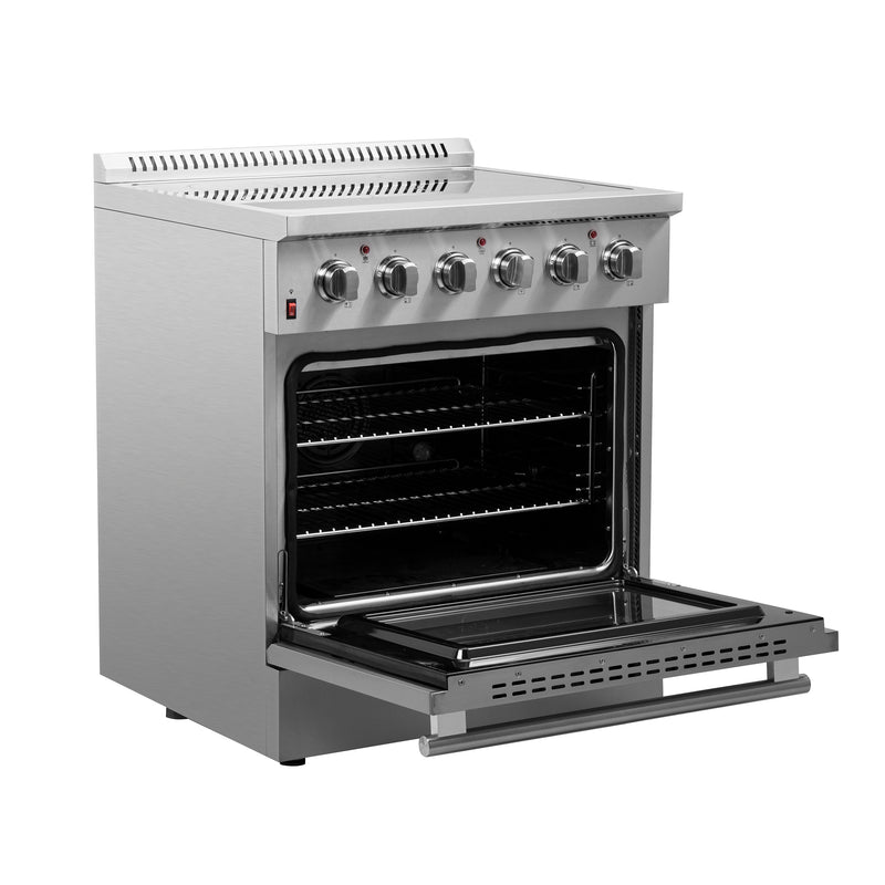 Forno Galiano 30" Freestanding Electric Range in Stainless Steel, True Convection, Air Fry, FFSEL6083-30