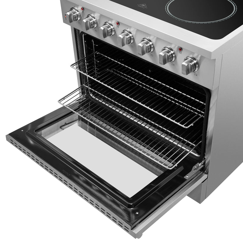 Forno Galiano 36" Freestanding Electric Range in Stainless Steel, True Convection, Air Fry, FFSEL6083-36