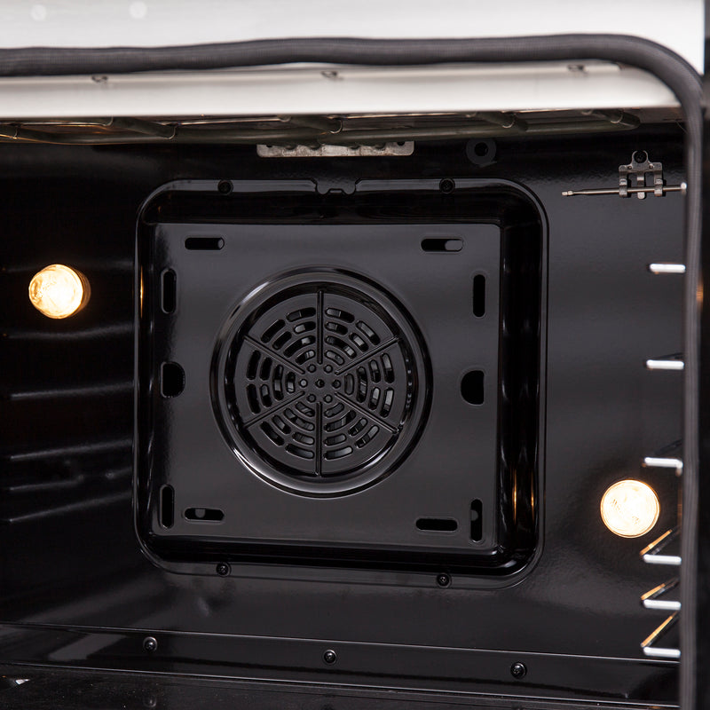 Forno Galiano 30" Freestanding French Door Electric Range in Stainless Steel, True Convection, Air Fry, FFSEL6917-30