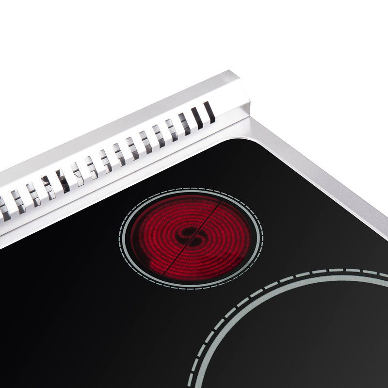 Forno Galiano 30" Freestanding French Door Electric Range in Stainless Steel, True Convection, Air Fry, FFSEL6917-30