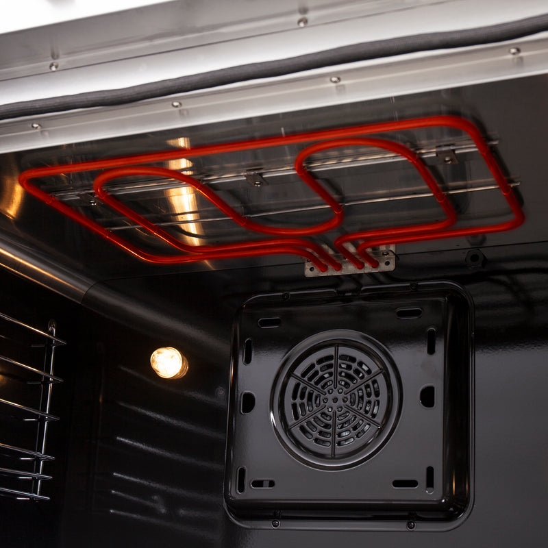 Forno Galiano 36" Freestanding French Door Electric Range in Stainless Steel, True Convection, Air Fry, FFSEL6917-36