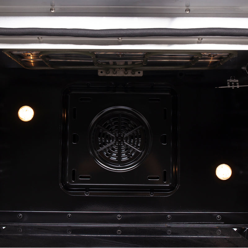 Forno Galiano 36" Freestanding French Door Electric Range in Stainless Steel, True Convection, Air Fry, FFSEL6917-36