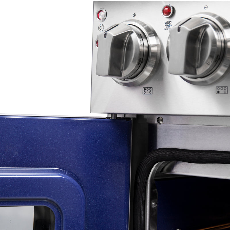 Forno Massimo 30" Freestanding French Door Electric Range, True Convection, Air Fry, FFSEL6955-30