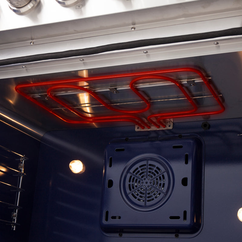 Forno Massimo 36" Freestanding French Door Electric Range, True Convection, Air Fry, FFSEL6955-36