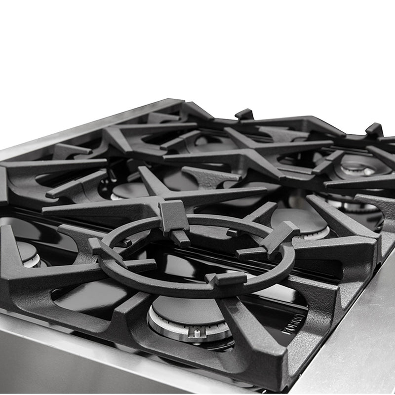 Forno Massimo 36" Freestanding Dual Fuel Range, Double Oven, 6 Burners, Telescopic Racks, FFSGS6125-36