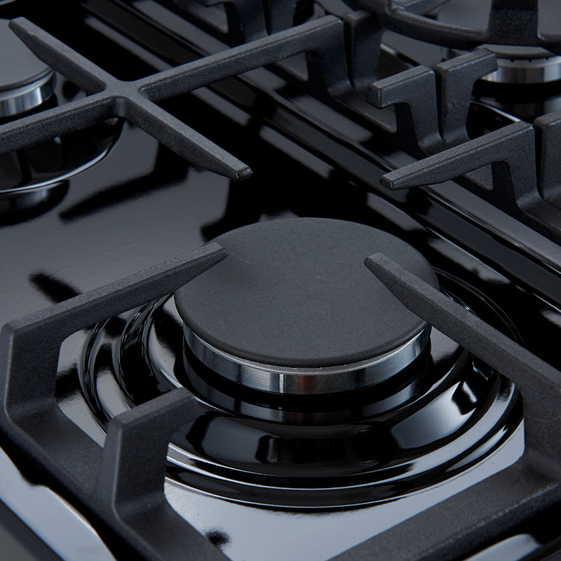 Forno Leonardo Espresso 30" Freestanding Gas Range in Stainless Steel, 5 Sealed Burners, True Convection, Cast-Iron Grates, with Stainless Steel Handles, FFSGS1116-30