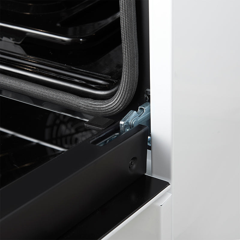 Forno Leonardo Espresso 30" Freestanding Gas Range in White, 5 Burners, with Stainless Steel Handles, FFSGS1116-30WHT