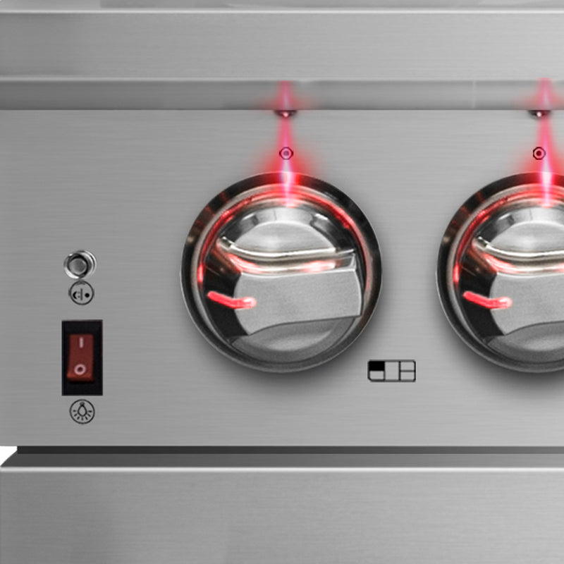 Forno Massimo 36" Freestanding Dual Fuel Range, Double Oven, 6 Burners, Telescopic Racks, FFSGS6125-36