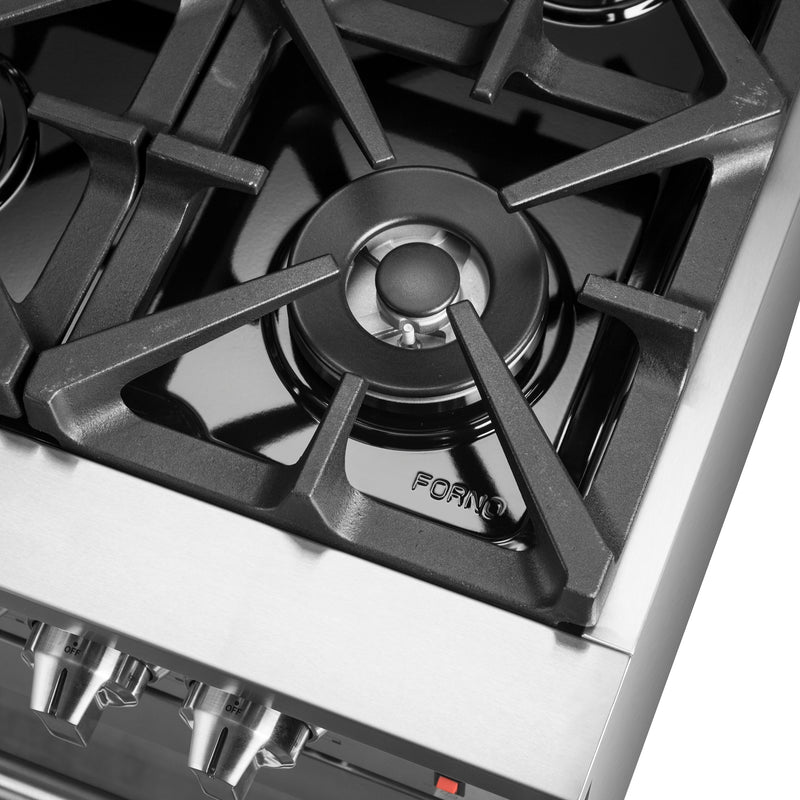 Forno Massimo 60" Freestanding Dual Fuel Range in Stainless Steel, Double Oven, 10 Burners, FFSGS6125-60