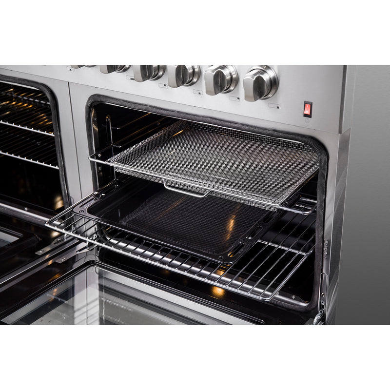 Forno Galiano 60" Freestanding Dual Fuel Range in Stainless Steel, Double Oven, 10 Burners, FFSGS6156-60