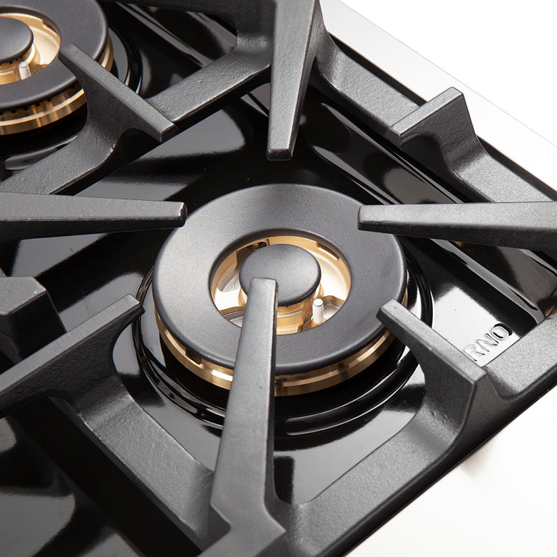 Forno 2-Piece Appliance Package- 30" Gas Range and 30" French Door Refrigerator in Stainless Steel, FBDL-019-01CAUS