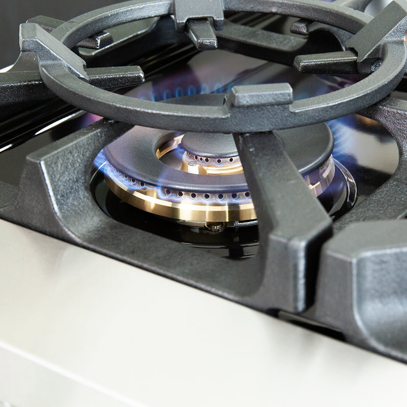 Forno Capriasca 48" Freestanding Gas Range in Stainless Steel, Double Oven, Brass Burners, FFSGS6260-48