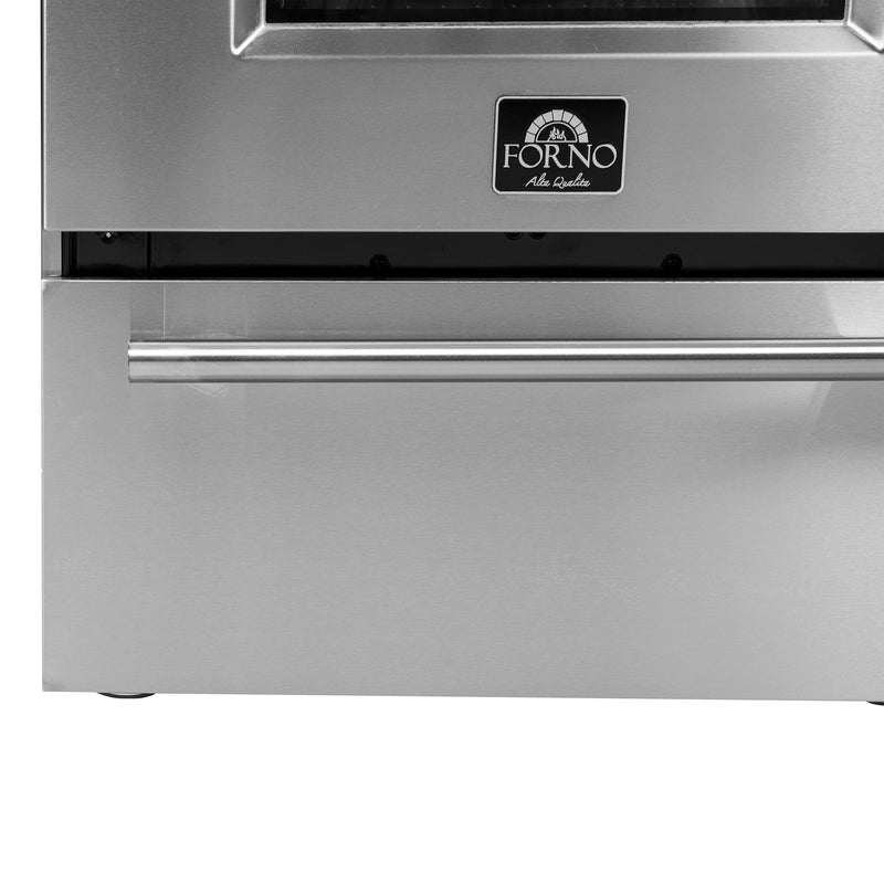 Forno Breno 24" Freestanding Gas Range in Stainless Steel, Air Fry, 4 Burners, FFSGS6272-24