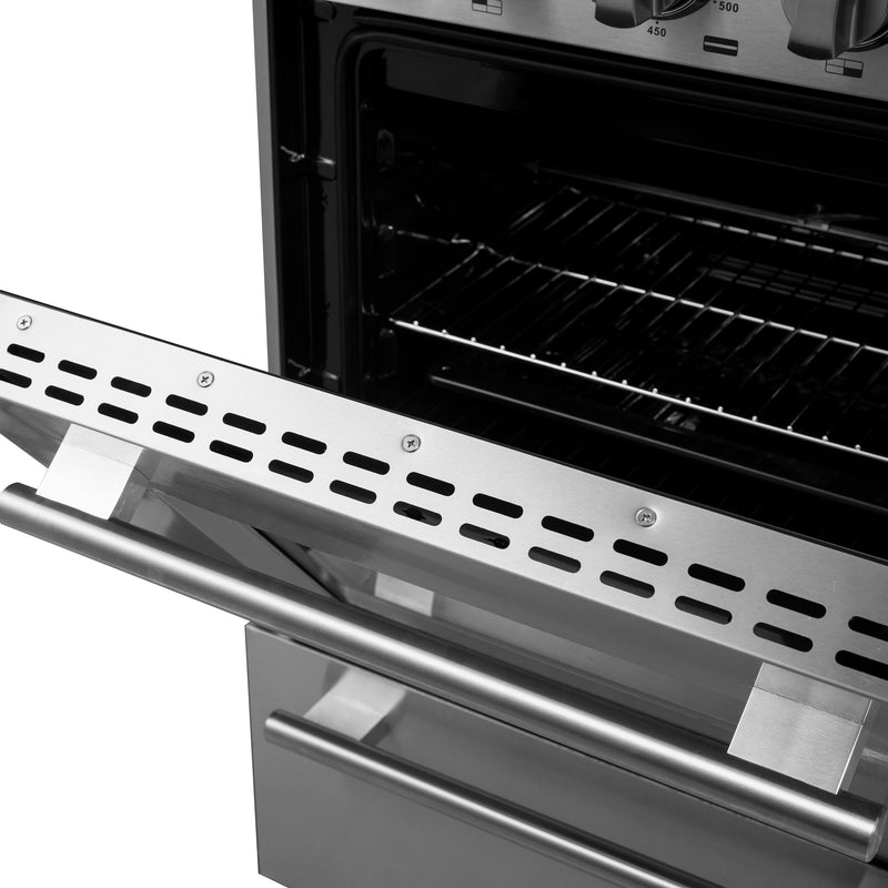 Forno Breno 24" Freestanding Gas Range in Stainless Steel, Air Fry, 4 Burners, FFSGS6272-24