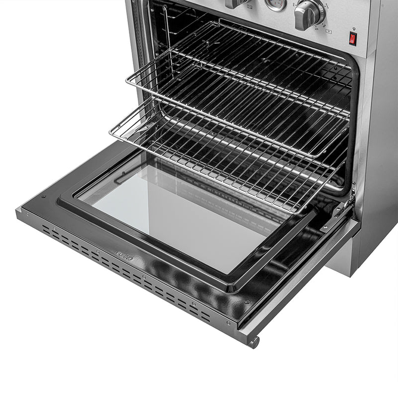 Forno Giovanni 30" Freestanding Gas Range in Stainless Steel, Air Fry, 5 Burners, FFSGS6274-30
