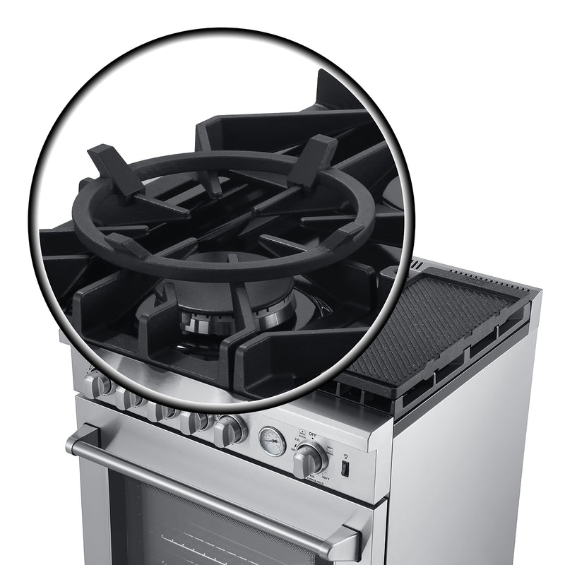 Forno Lazio 30" Freestanding Gas Range, 5 Sealed Burners, Air Fry, True Convection, FFSGS6276-30