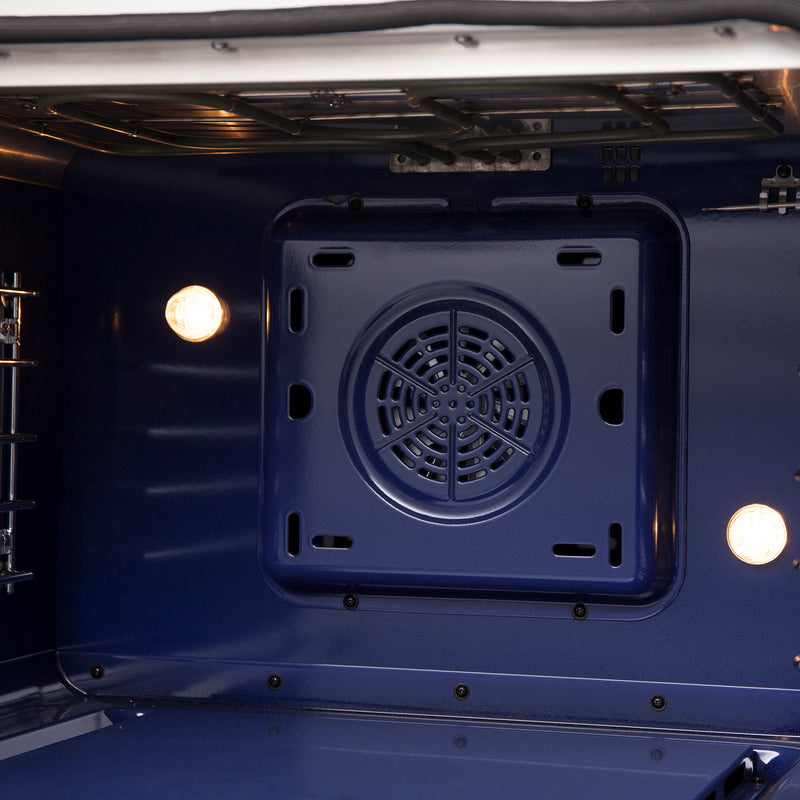 Forno Massimo 30" Freestanding French Door Dual Fuel Range in Stainless Steel, True Convection, 5 Burners, FFSGS6325-30