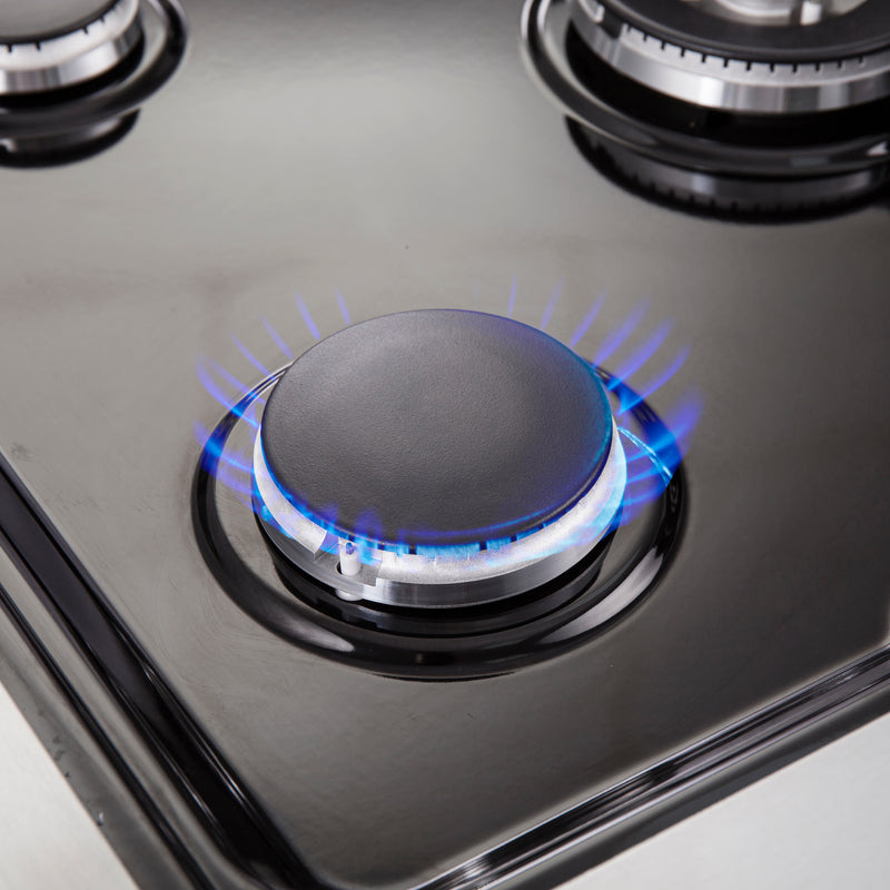 Forno Galiano 30" Freestanding French Door Dual Fuel Range in Stainless Steel, True Convection, 5 Burners, FFSGS6356-30