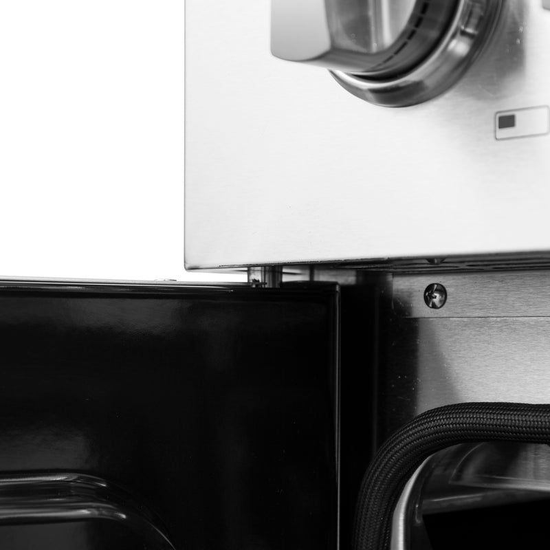 Forno Galiano 30" Freestanding French Door Dual Fuel Range in Stainless Steel, True Convection, 5 Burners, FFSGS6356-30