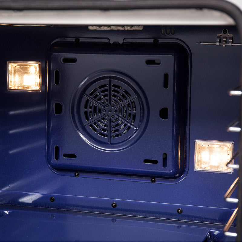 Forno Capriasca 30" Freestanding French Door Dual Fuel Range in Stainless Steel, True Convection, Brass Burners, FFSGS6387-30