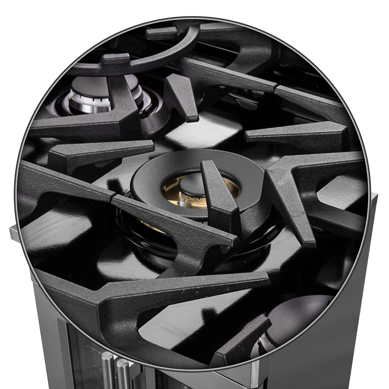 Forno Massimo 30" Freestanding French Door Gas Range, Air Fry, 5 Burners, FFSGS6439-30