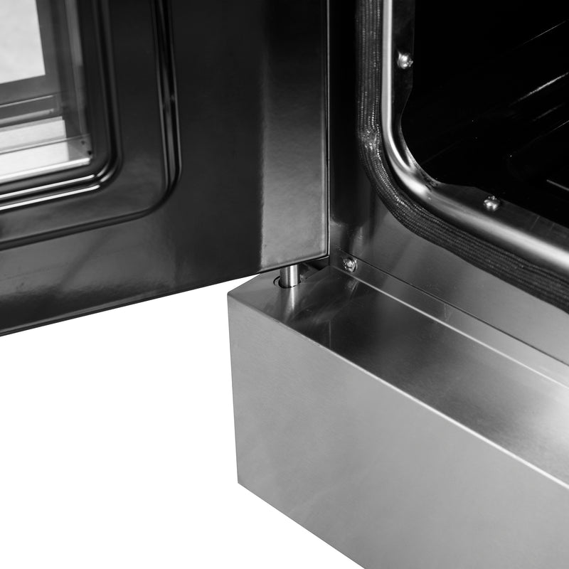 Forno Galiano 48" Freestanding French Door Gas Range in Stainless Steel, 8 Burners, Griddle, FFSGS6444-48