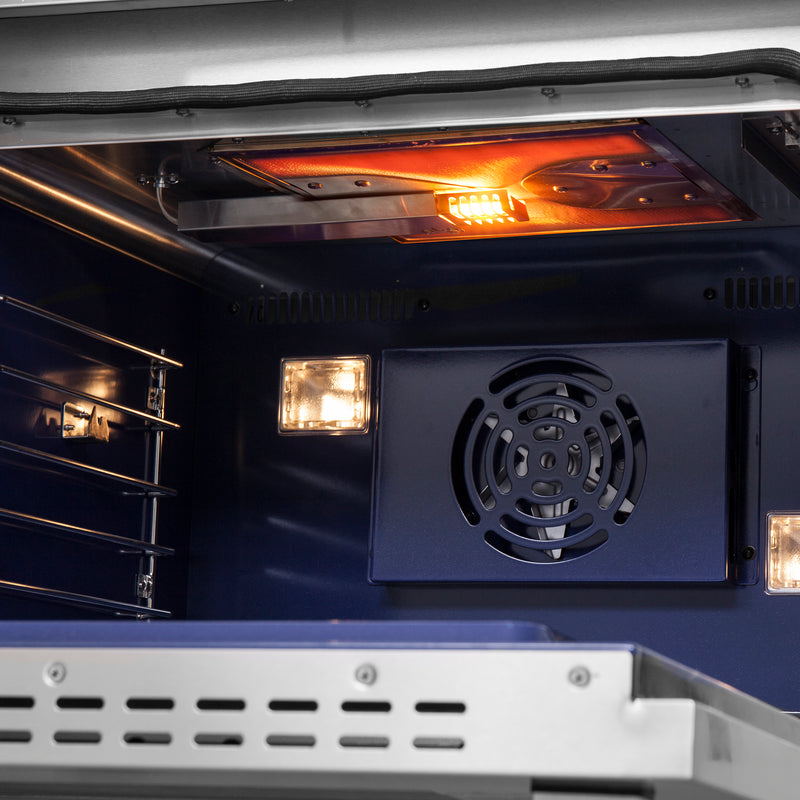 Forno Capriasca 48" Freestanding French Door Gas Range in Stainless Steel, Double Oven, 8 Burners, FFSGS6460-48