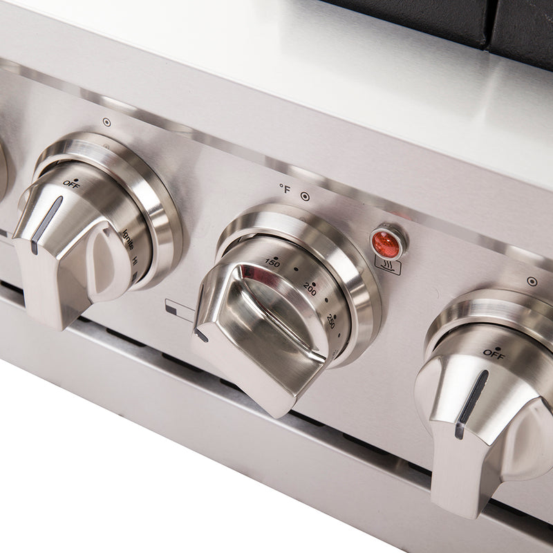 Forno Capriasca 48" Freestanding Gas Range in Stainless Steel, Double Oven, Brass Burners, FFSGS6260-48