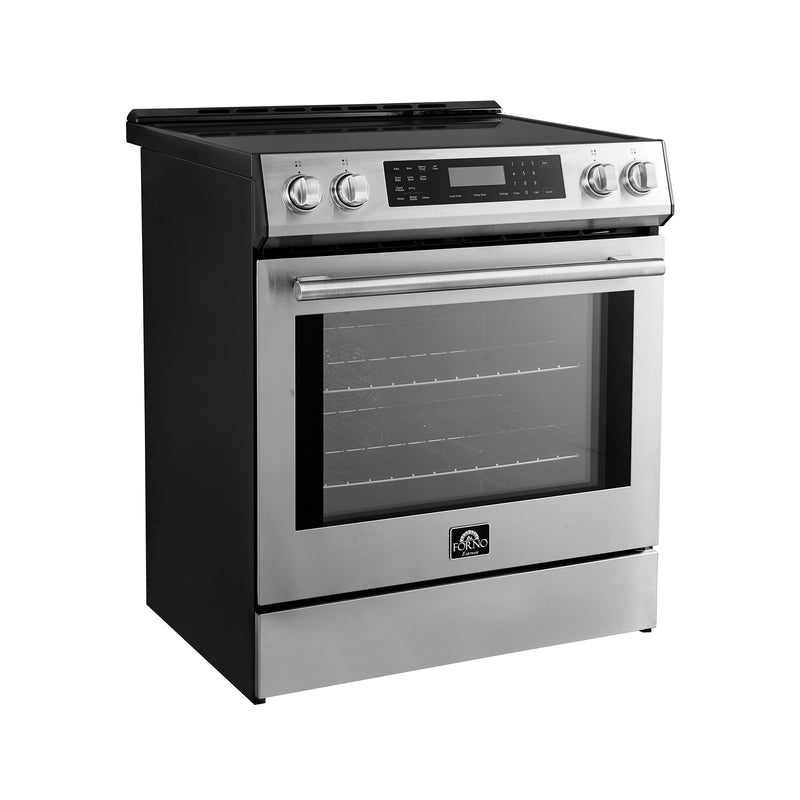 Forno 2-Piece Appliance Package- 30" Induction Range and 46.8" Refrigerator in Stainless Steel, FBDL-008-01CAUS