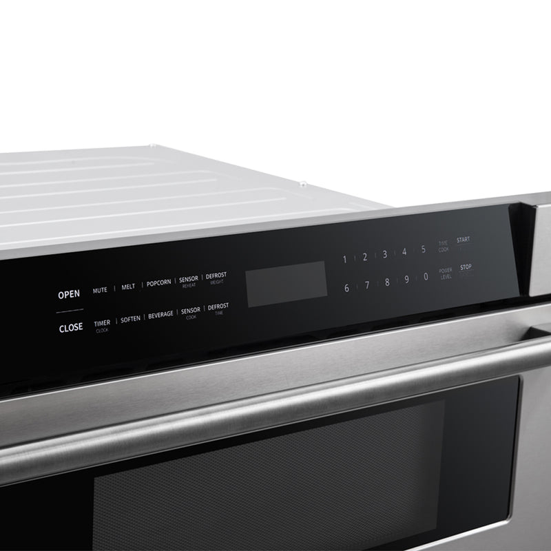 Forno Capoliveri 30" 1.2 cu. ft. Built-In Microwave Drawer in Stainless Steel, 1000 Watt, Auto-Touch Open/Close, FMWDR3000-30