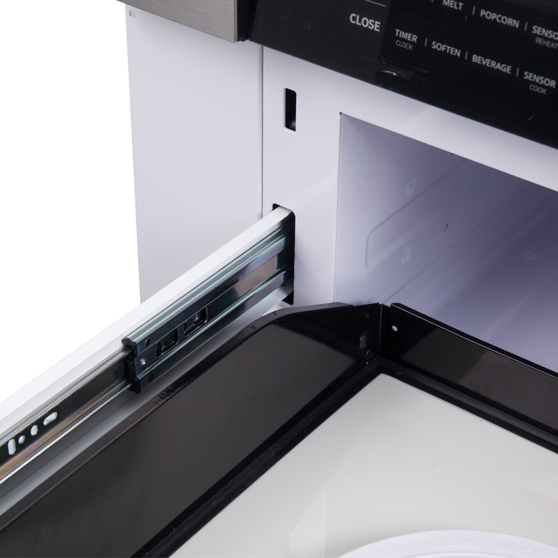 Forno Capoliveri 30" 1.2 cu. ft. Built-In Microwave Drawer in Stainless Steel, 1000 Watt, Auto-Touch Open/Close, FMWDR3000-30