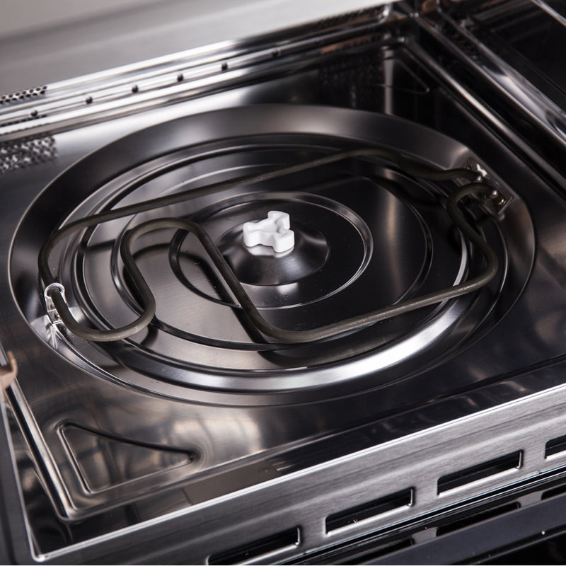 Forno Espresso Oliena 30" 1.6 cu. ft. Built-In Microwave Oven in Black, 1000W/1750W, with Stainless Steel Handles, FMWDR3093-30BLK